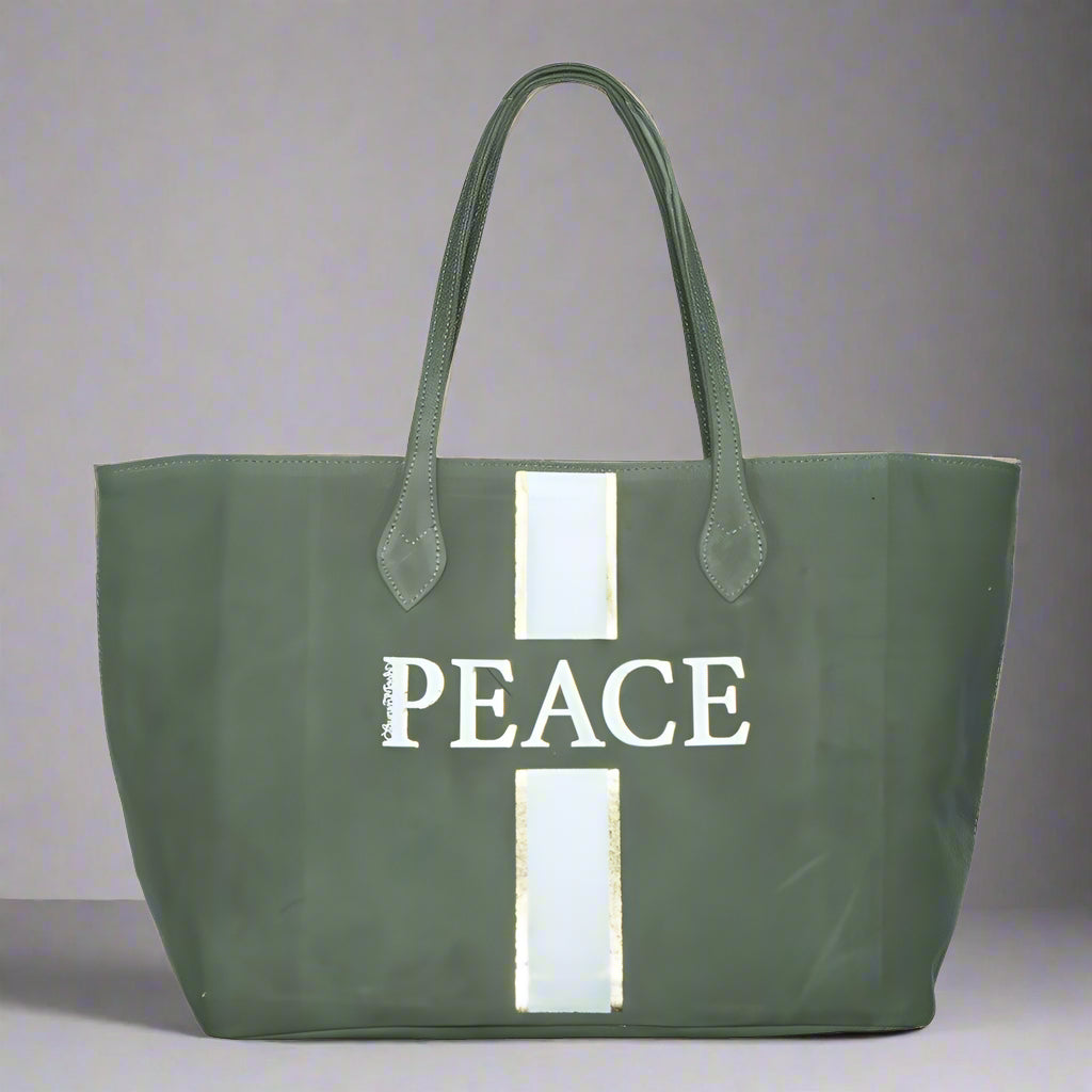 PEACE MILITARY TOTE