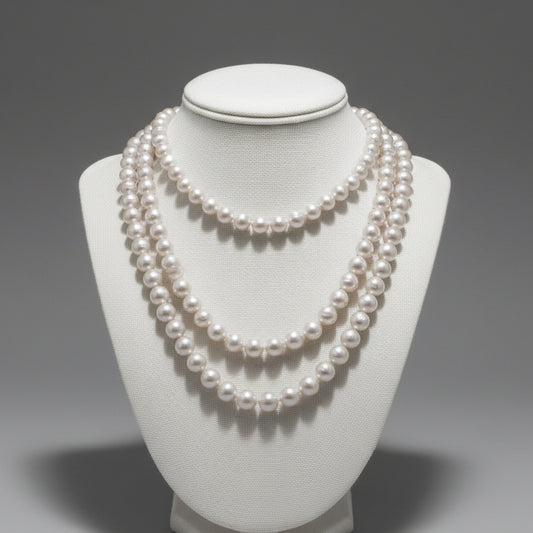 SINGLE STRAND PEARL NECKLACE