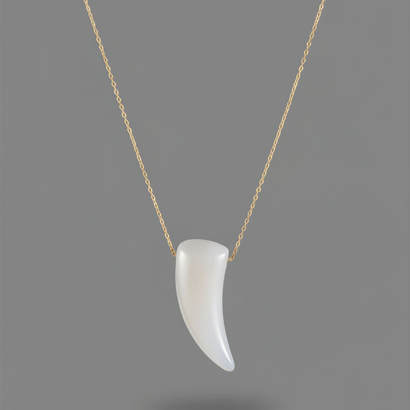 JADE HORN NECKLACE