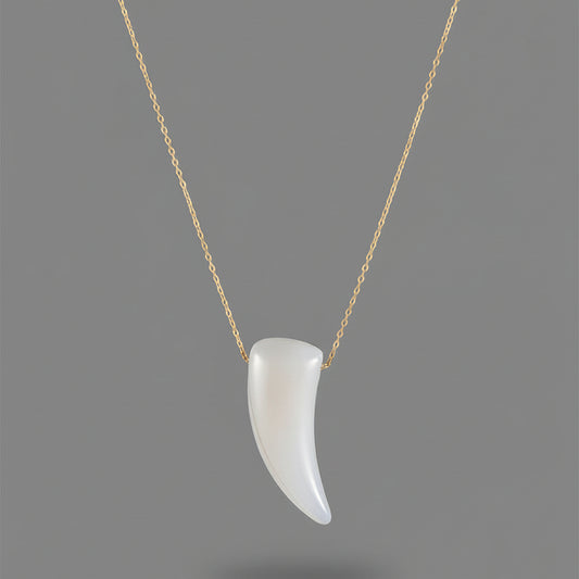 JADE HORN NECKLACE