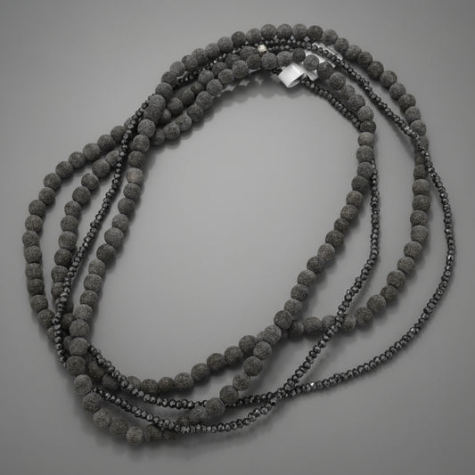 PYRITE HORN NECKLACE