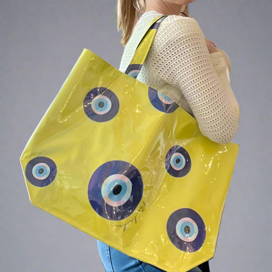 EVIL EYE BEACH TOTE