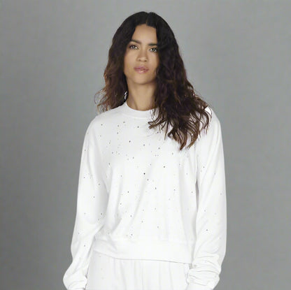 EXON PULLOVER WITH CRYSTALS