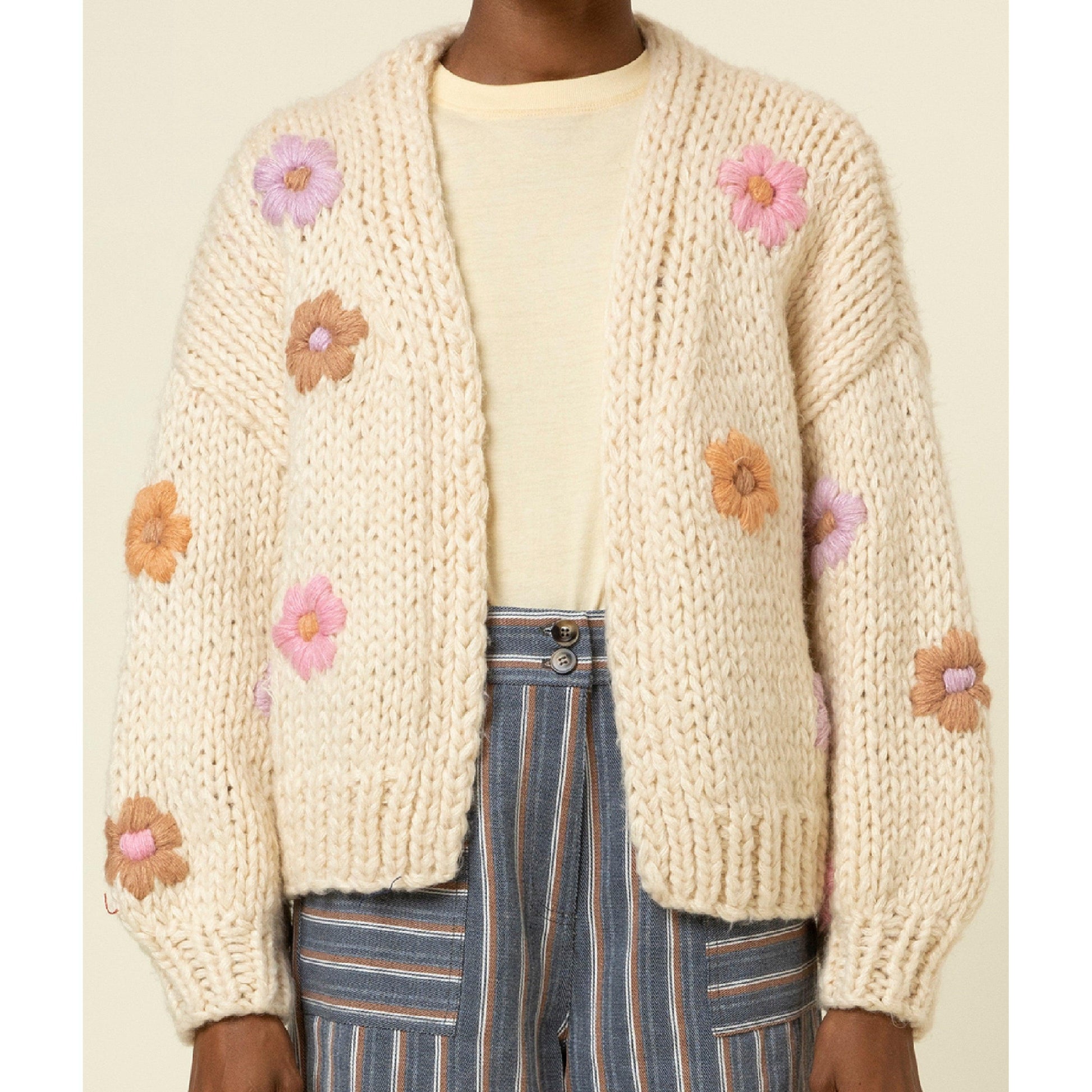 Wendy Floral Embroidered Cardigan *S-L*