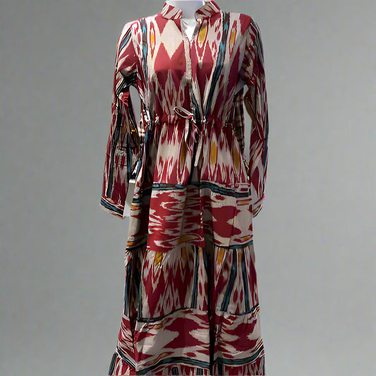 RAMBAGH IKAT COTTON DRESS