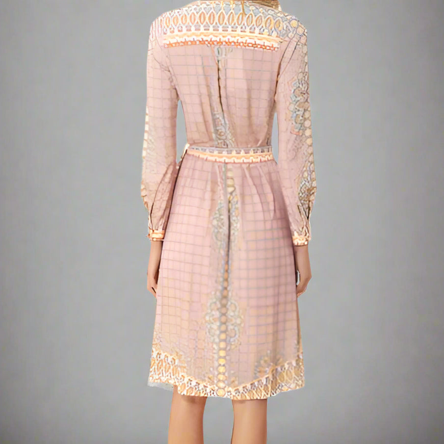 EMORY BELTED JERSEY MIDI DRESS