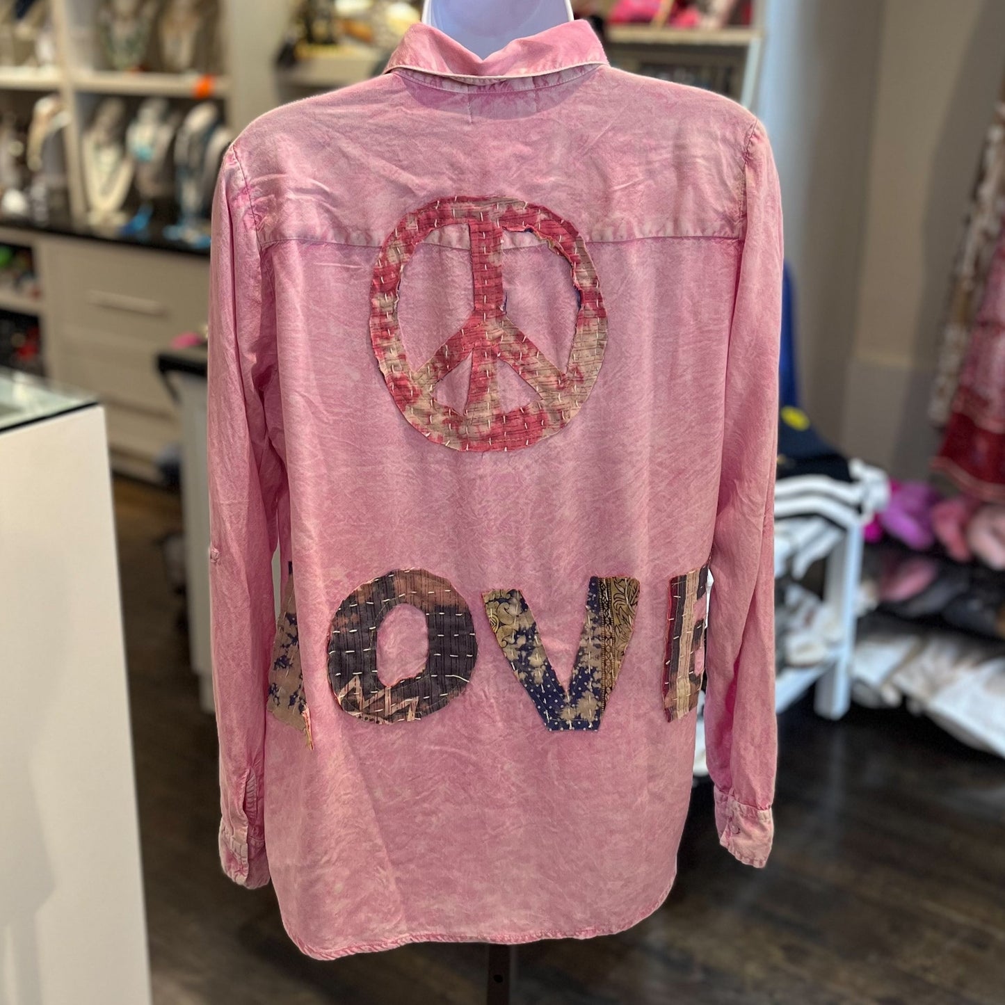 PINK LOVE PEACE PATCH