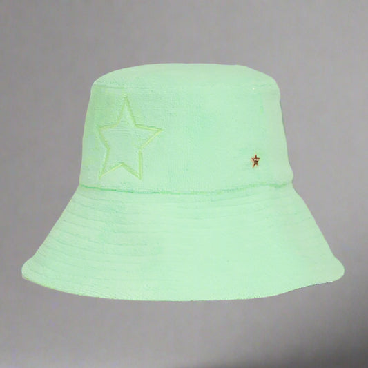 MINT TERRY HAT WITH STAR