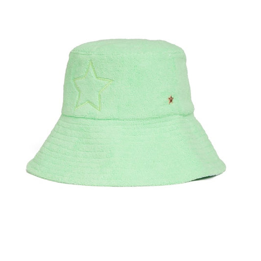MINT TERRY HAT WITH STAR
