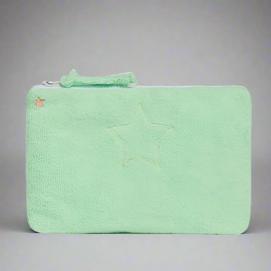 MINT TERRY ZIP POUCH