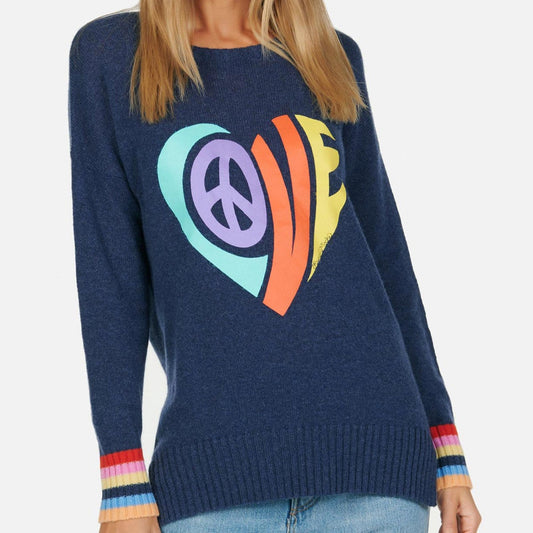 NAVY CASHMERE LOVE SWEATER