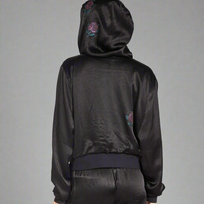 KATHLEEN CRYSTAL ROSES HOODIE
