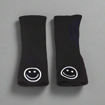 MEILANI SMILEY PATCH ARM WARMERS