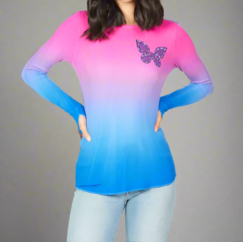 MCKINLEY DIAMOND BUTTERFLY TOP