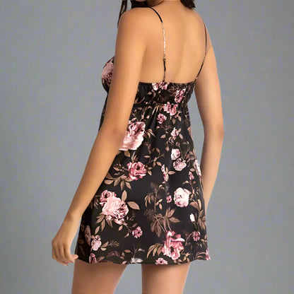 JULIETTE ROSE PRINT SATIN CHEMISE