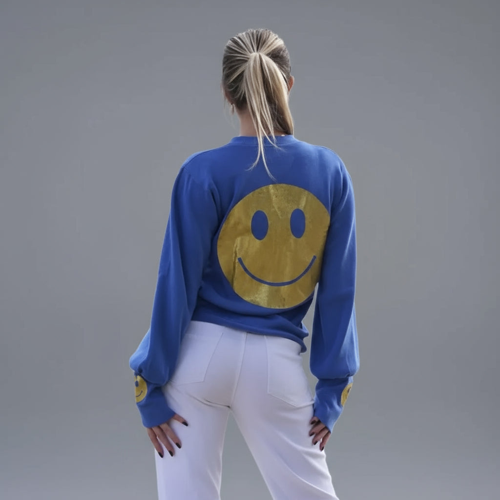 SMILEY BLUE CARDIGAN