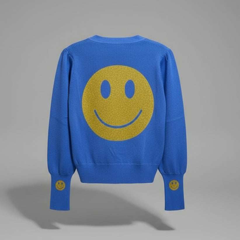 SMILEY BLUE CARDIGAN