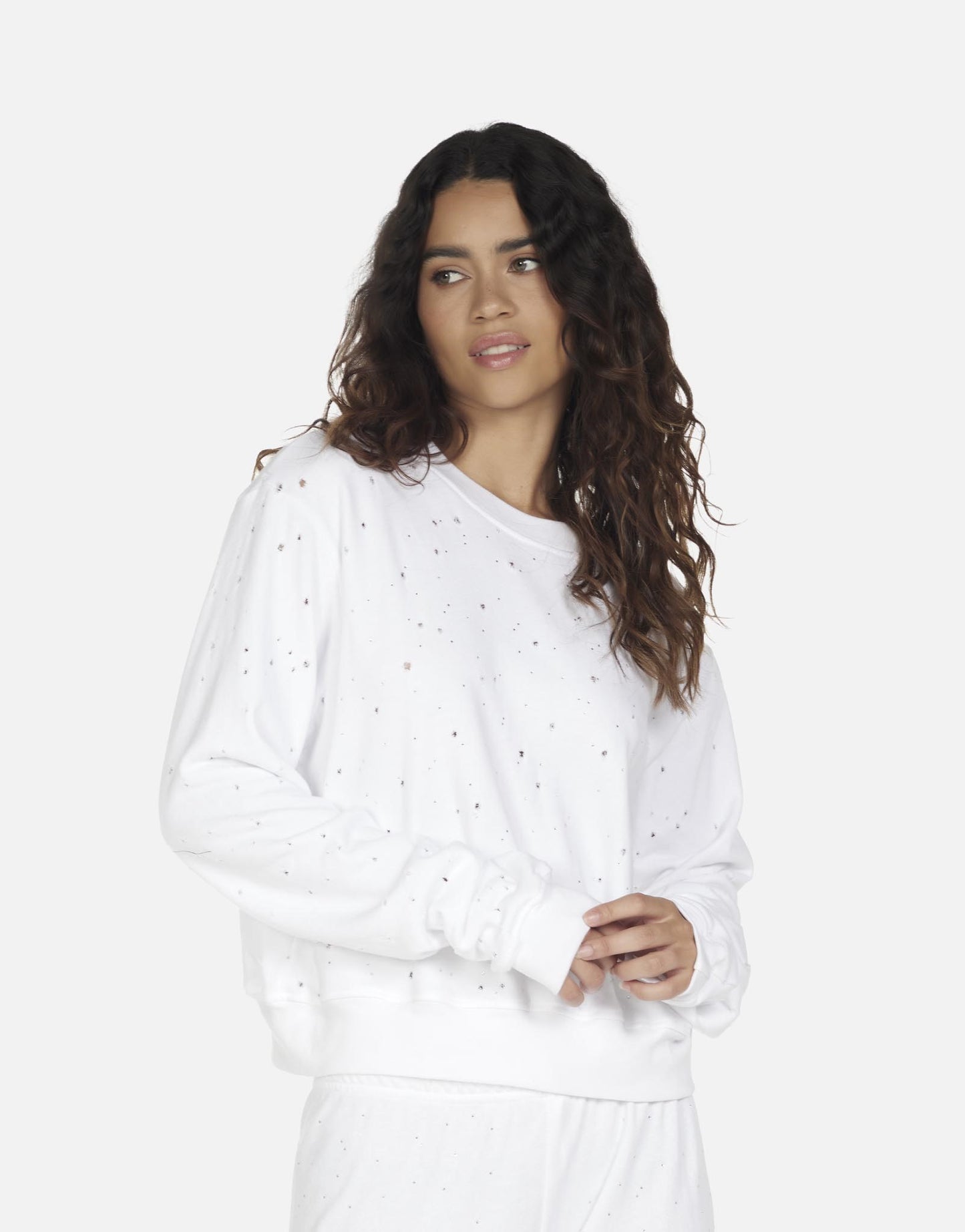 EXON PULLOVER WITH CRYSTALS