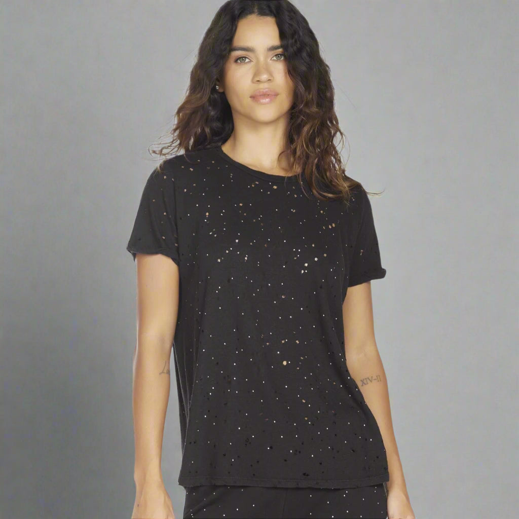 GUNTER TEE W CRYSTALS