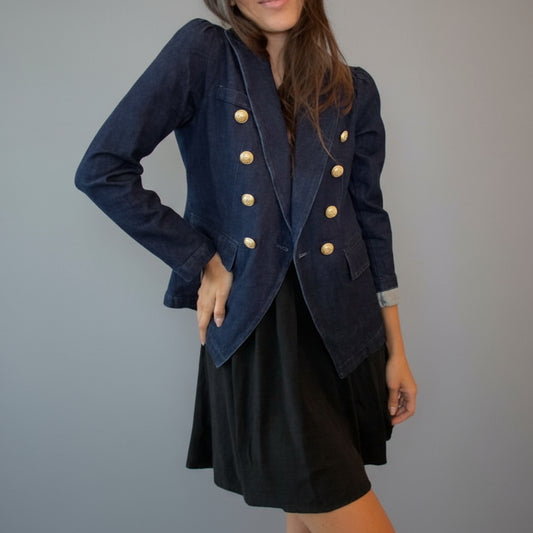 RIO DENIM BLAZER WITH PALM BEACH PATCH