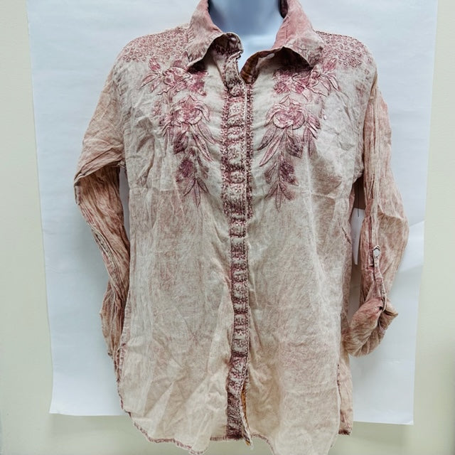 DUSTY EMBRIDERED BLOUSE W PATCH