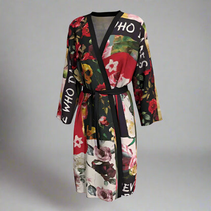 THORN ROSE SILK KIMONO
