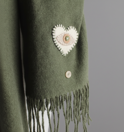 OLIVE GREEN PASHMINA