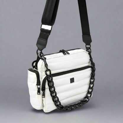 IVORY PATENT TRINITY BAG