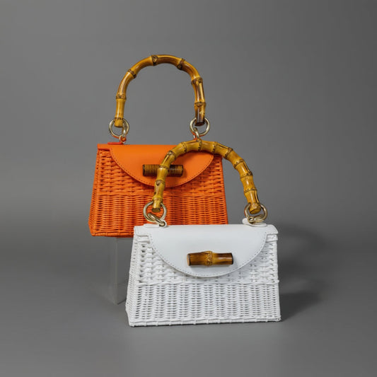 ABIGAIL WICKER TOP HANDLE BAG