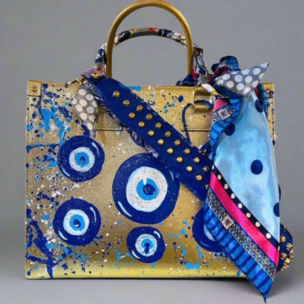 NICOLE EVIL EYE TOTE BAG