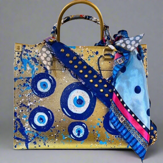 NICOLE EVIL EYE TOTE BAG