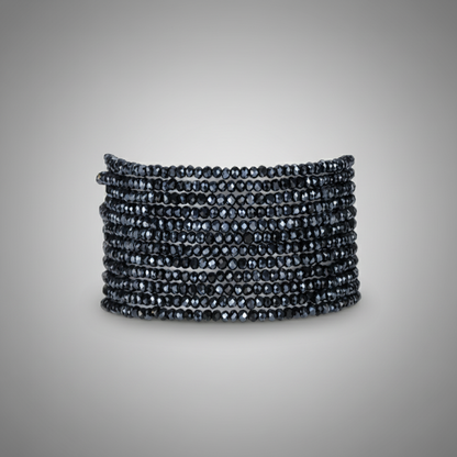 BEADED SNAKE CUFF W/ MAGNET