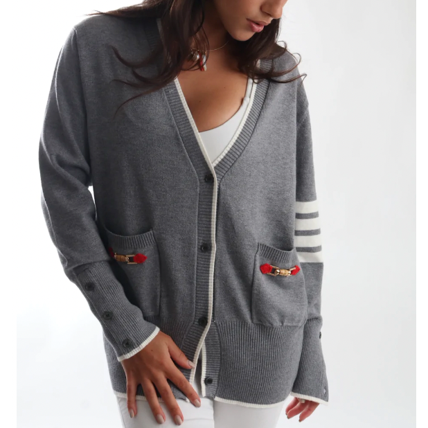 POPPY CARDIGAN WITH BAMBOO ACCENT