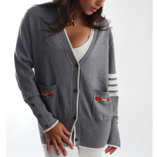 POPPY CARDIGAN WITH BAMBOO ACCENT