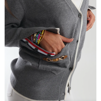 POPPY CARDIGAN WITH BAMBOO ACCENT