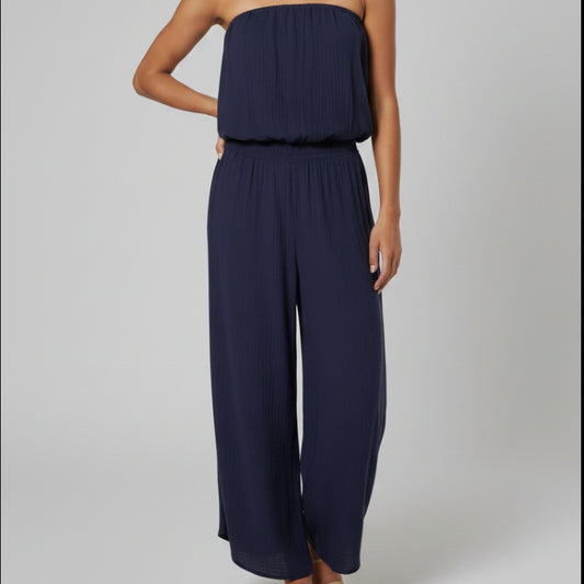 AVIANA NOMAD/NAVY GAUZE JUMPSUIT