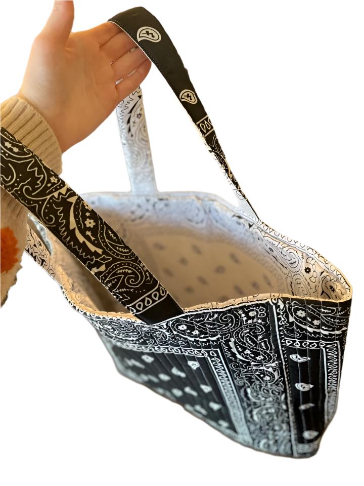 DOUBLE SIDED BANDANA BEACH BAG